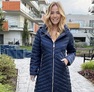 Kozy kabát sötétkék – Női átmeneti kabát – Innova Fashion – 3. kép